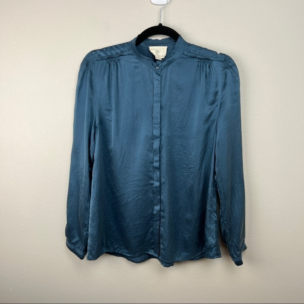 Girl. by Band of Outsiders 100% Silk Blouse - Picture 2 of 6